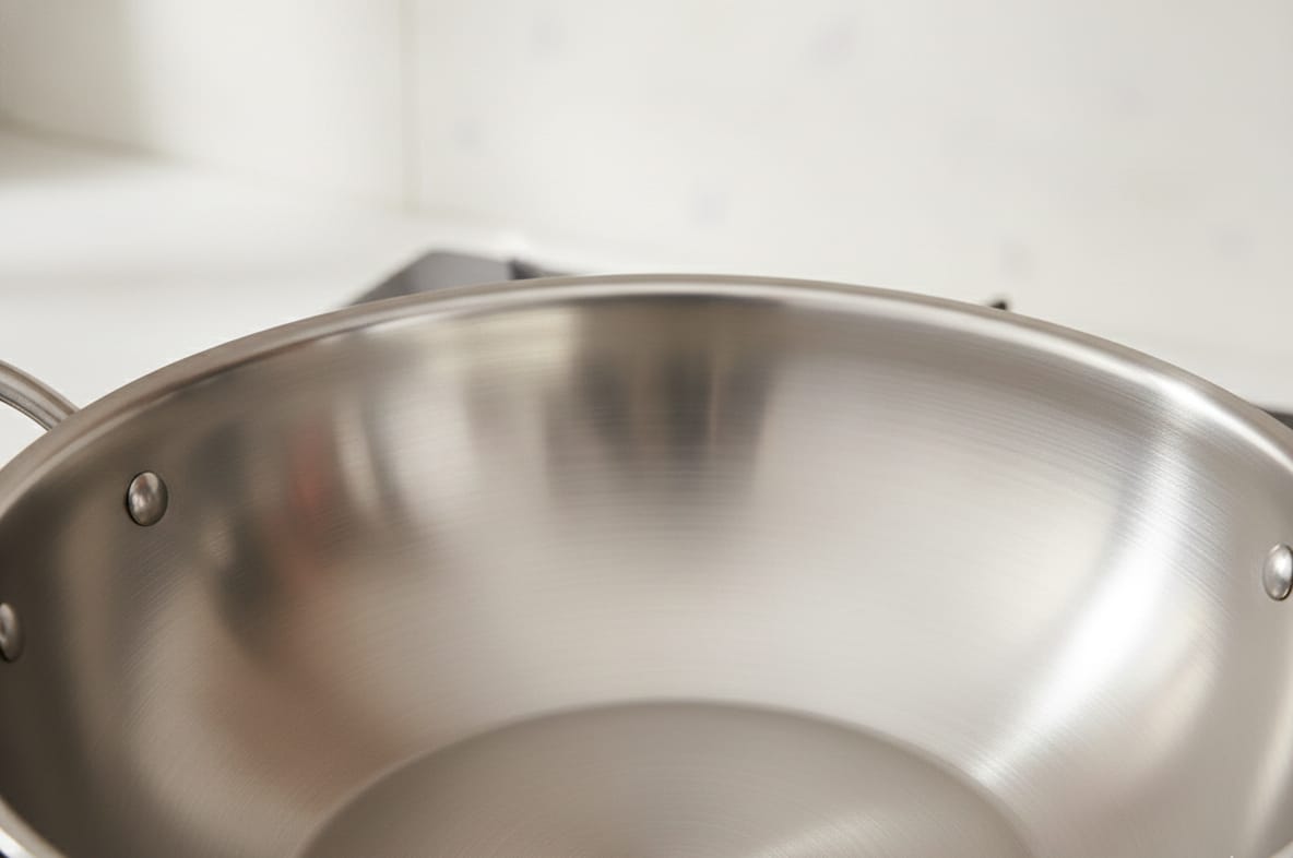 premium stainless steel deep kadhai with lid premium stainless steel deep kadhai with lid